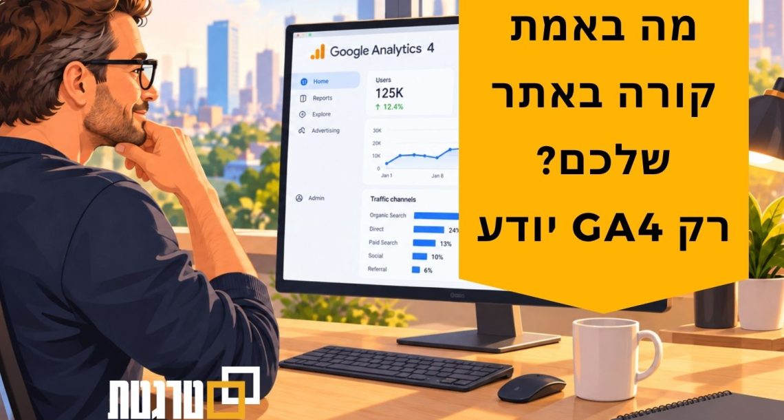המדריך המלא לגוגל אנליטיקס 4 לשנות 2026: כולל אירועים, דוחות והמרות
